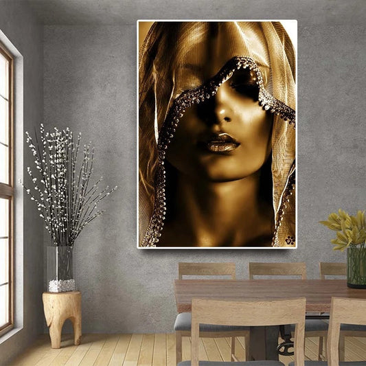 Golden Women Canvas Paintings